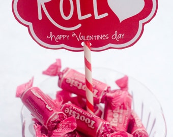 Valentine PRINTABLE 'I Like How You Roll' Valentine Tag from Love The Day