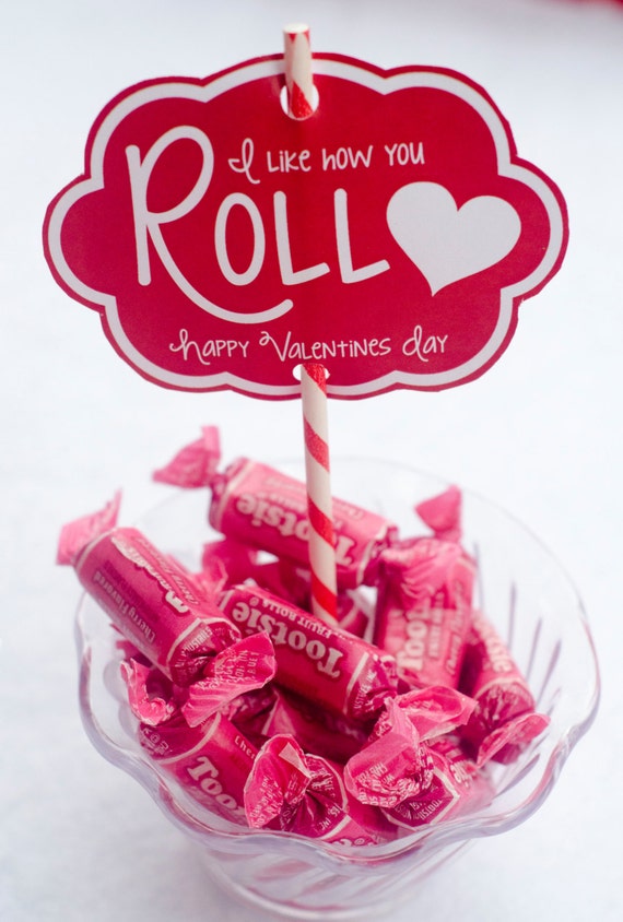 Valentine PRINTABLE 'I Like How You Roll' Valentine Tag from Love The Day Il_570xn