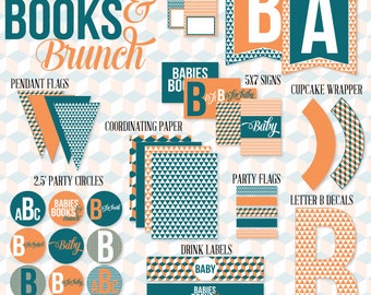 Babies, Books and Brunch Baby Shower PRINTABLE Party by Love The Day