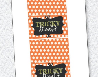 Boo To You Halloween Printable Fold Over Tag (INSTANT DOWNLOAD) by Love The Day