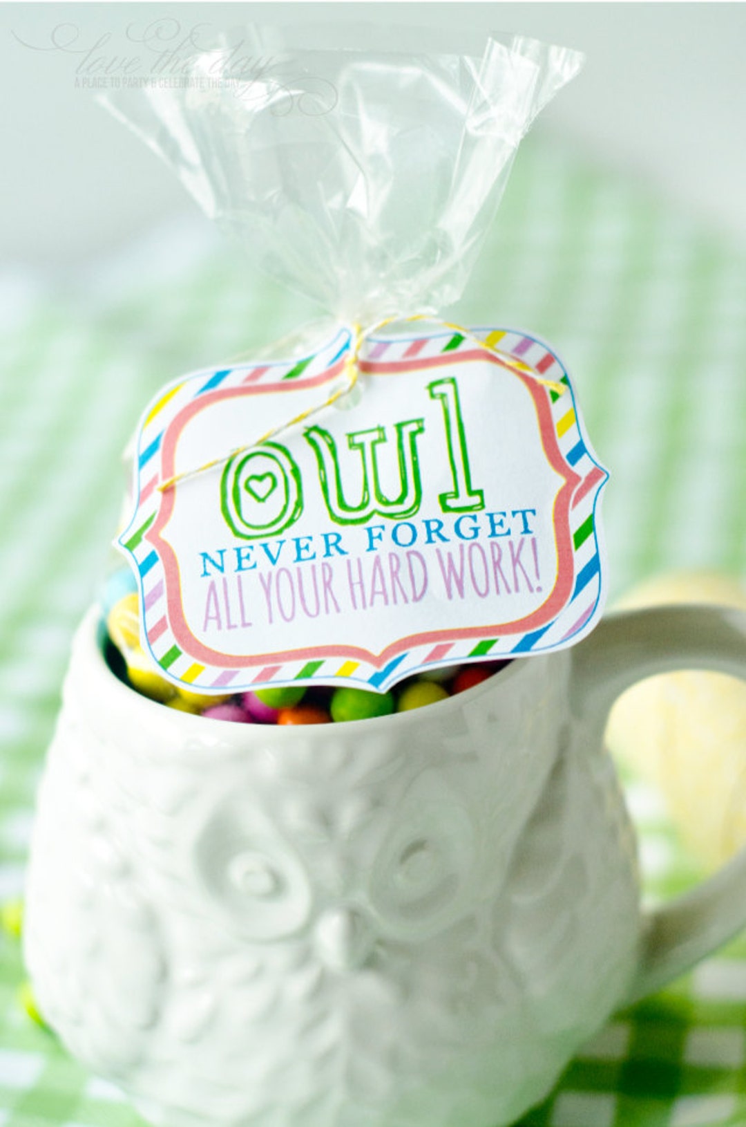 Teacher Appreciation PRINTABLE Gift Tag INSTANT DOWNLOAD by Love the ...