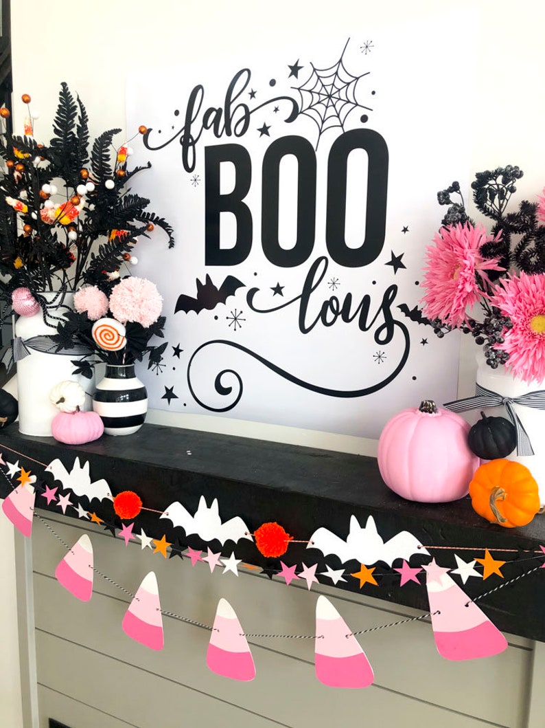 FaBOOlous Halloween Printable Poster INSTANT DOWNLOAD by Lindi Haws of Love The Day image 2