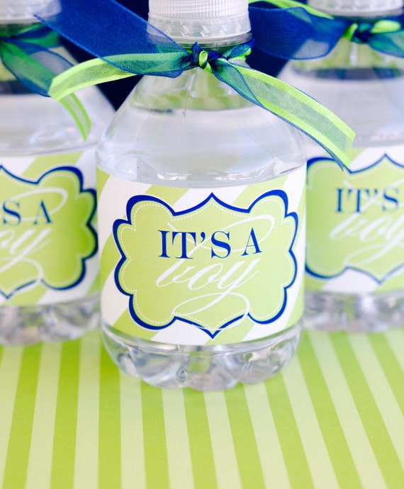 It's A Boy Baby Shower PRINTABLE Drink Labels (INSTANT DOWNLOAD) by Love The Day Il_570xn