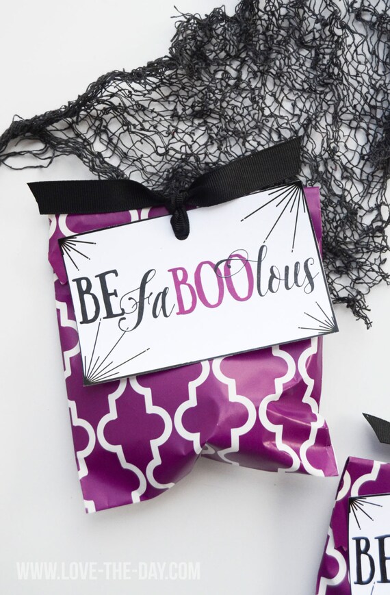 FaBOOlous Halloween Tag PRINTABLE (INSTANT DOWNLOAD) by Love The Day Il_570xn
