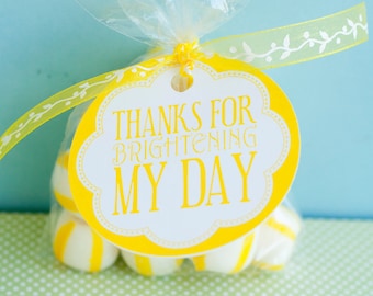 Yellow Sunshine Birthday PRINTABLE Party Favors (INSTANT DOWNLOAD) from Love The Day