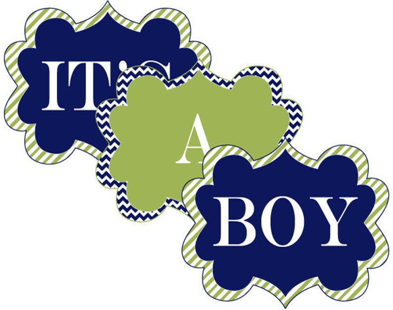 It's A Boy Baby Shower PRINTABLE Yard Signs INSTANT Etsy