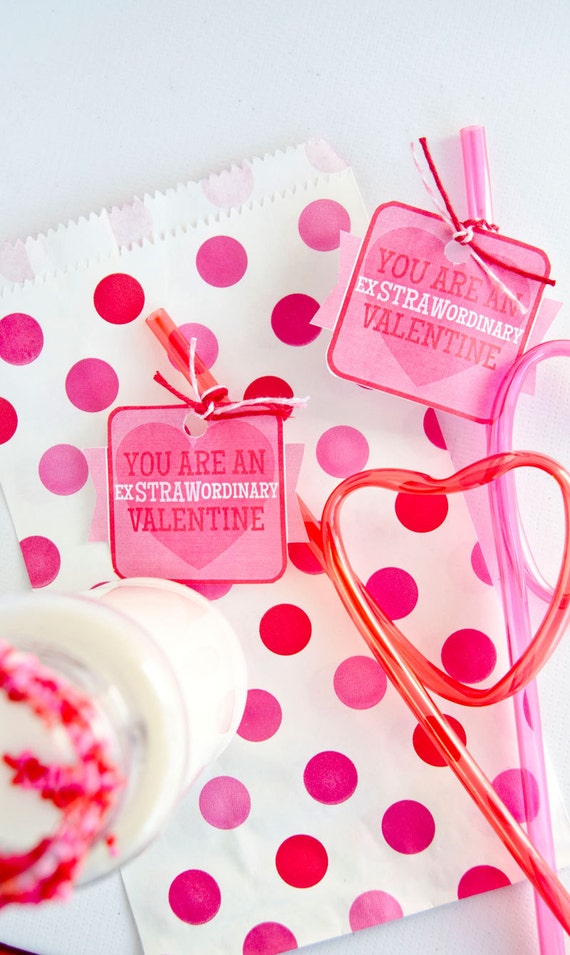 Valentine PRINTABLE 'You Are An ExSTRAWordinary Valentine' by Love the Day Il_570xn