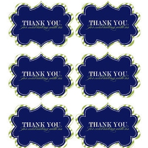 It's A Boy Baby Shower PRINTABLE Thank You Favor Tags INSTANT DOWNLOAD by Love The Day image 2