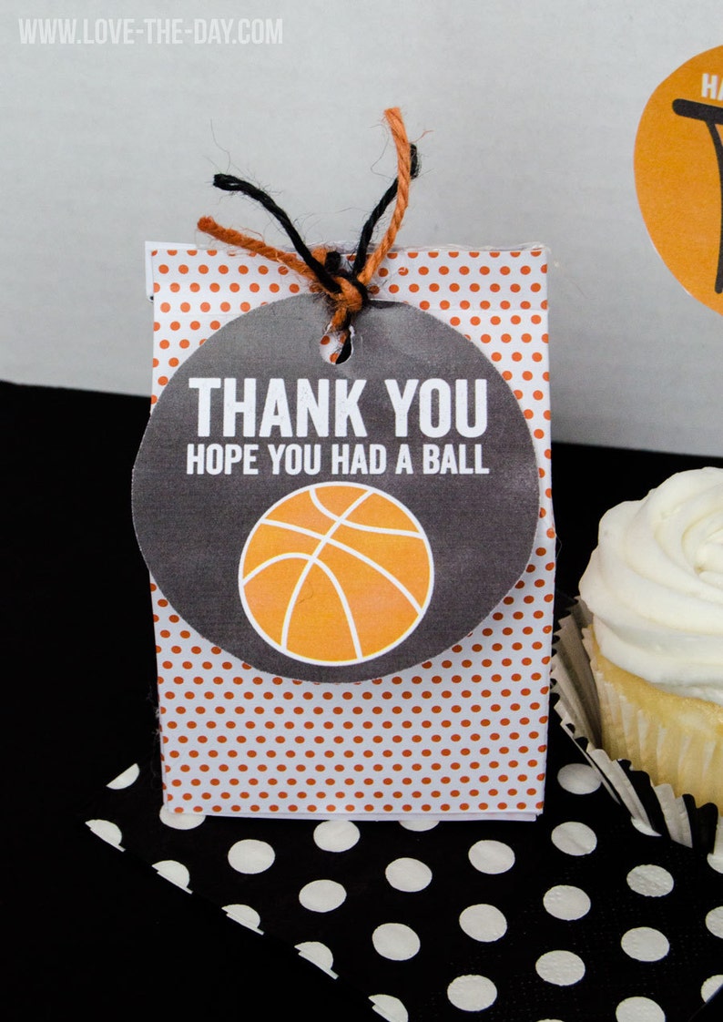 Basketball Printable Party PRINTABLES INSTANT DOWNLOAD by Love The Day image 2