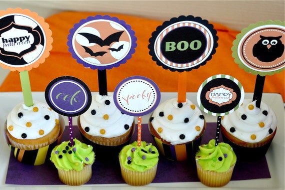 Bright Halloween PRINTABLE Party (INSTANT DOWNLOAD) by Love The Day Il_570xn