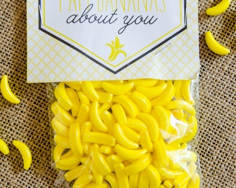Valentine PRINTABLE Tag 'I'm Bananas About You' by Love The Day