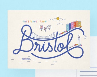 Greetings From Bristol Postcard