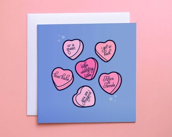 Galentine's Day | International Women's Day Conversation Hearts Card