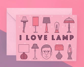 I Love Lamp Card