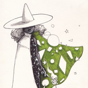 2020 Inktober Day 2 Original ink Shpae Witch