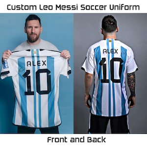 Custom Soccer Portrait with Lionel Messi signature , Personalized Graduation Gift, Birthday Gift, Soccer football Gift, Messi Gift A3 size