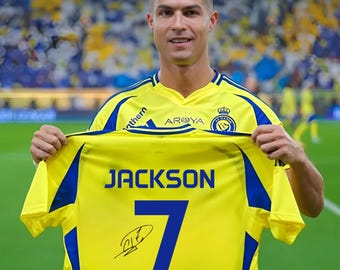 Personalized Cristiano Ronaldo Cr7 Soccer Portrait with Ronaldo signature ,Ronaldo Graduation Gift, Birthday Gift, Soccer Gift, Ronaldo Gift