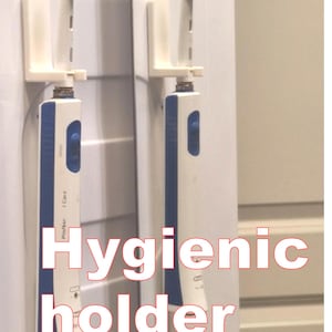Väggmonterad hållare för elektrisk tandborste, ventilerat torkställ, självhäftande Oral-B-borstehållare, hygienisk badrumsorganisatör