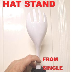 Clothes Hat Stand, Wall Coat Rack, cutlery hall tree, salad fork clothes-tree, coat stand, hat tree, clothes tree, coat-tree, salad spoon