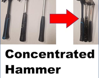 Wandhouder hamer, ruimtebesparende gereedschapsopslag, paneelgemonteerde organizer, rek werkplaatsuitrusting, garagewinkelaccessoire, DIN-rail