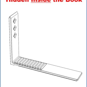 Rooted Bookend, Grounded Book Support, Steadfast Anti-Slip Bracket, Planted Adhesive Book Stop, Permanent Shelf Organizer, Fixed Page Holder