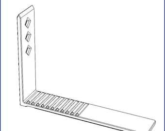 Rooted Bookend, Grounded Book Support, Steadfast Anti-Slip Bracket, Planted Adhesive Book Stop, Permanent Shelf Organizer, Fixed Page Holder