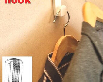 Minimal Floating Wall Hook – Hidden Screw Mount – Sleek Coat, Hat & Towel Holder for Modern Interiors, Hidden Screws Wall Hook, Sleek Peg