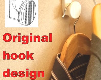Modern Wall Hook Hidden Screws, Minimal Coat & Bag Holder, Sleek Entryway Organizer Peg Hidden Screws Wall Hook