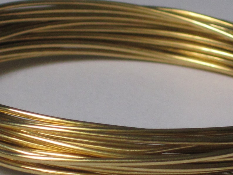Raw Brass Wire 18 Gauge qty 10 Ft 65119 Etsy