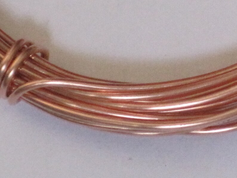 Raw Copper Wire 18 Gauge qty 10 Ft 65128 Etsy