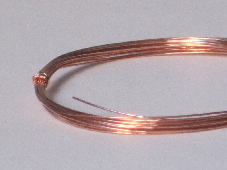 Raw Copper Wire 26 Gauge qty 10 Ft 65129 Etsy