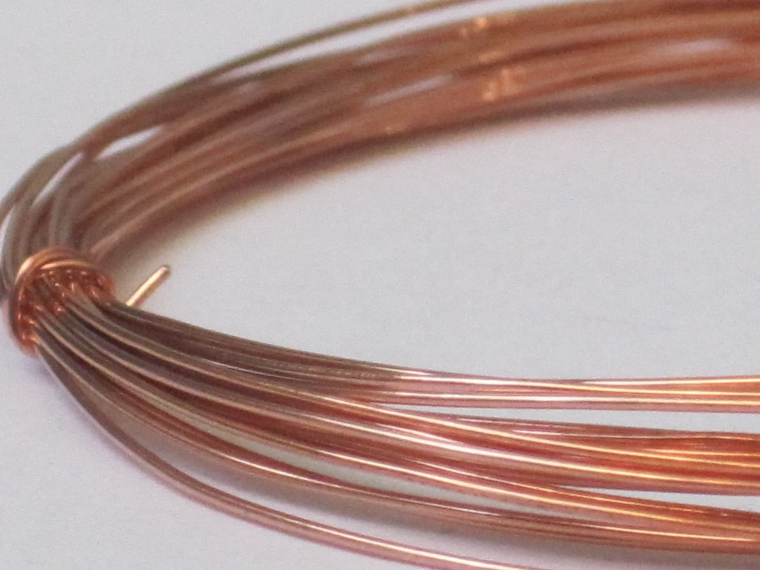 Raw Copper Wire 24 Gauge qty 10 Ft 65113 Etsy