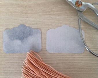 Prussian Blue Grey - Gift Tags - Vintage style gift tag - Classic style gift tag - Hang Tag - Scrap booking- Crafting - Set of 20