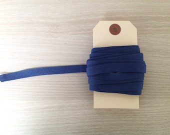 5m Dark Blue Grosgrain Ribbon - gift wrapping supply - hair ribbon - dressmaking - wedding ribbon