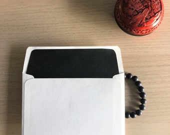 Matt black envelope liners / lined envelopes in charcoal black / Set of 10 / Gifts for everyone