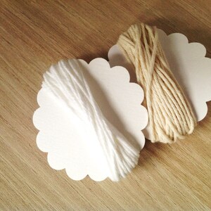 5m Solid Cream Divine Twine bakers twine cotton string gift wrapping supply baked goods goody bag image 4