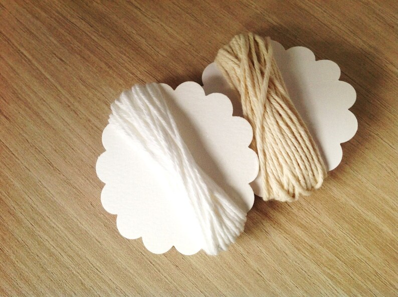 5m Solid Cream Divine Twine bakers twine cotton string gift wrapping supply baked goods goody bag image 4