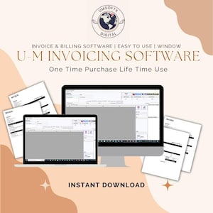 フリーランサーと中小企業向け請求書管理システムデスクトップジェネレーター | デジタルダウンロード請求書作成ソフトウェア