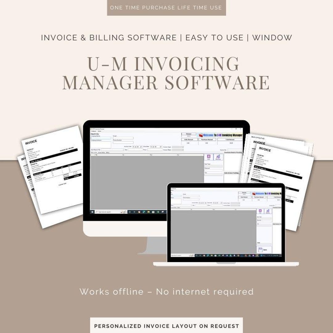 Invoice Management System Desktop Generator for Freelancers & Small ...