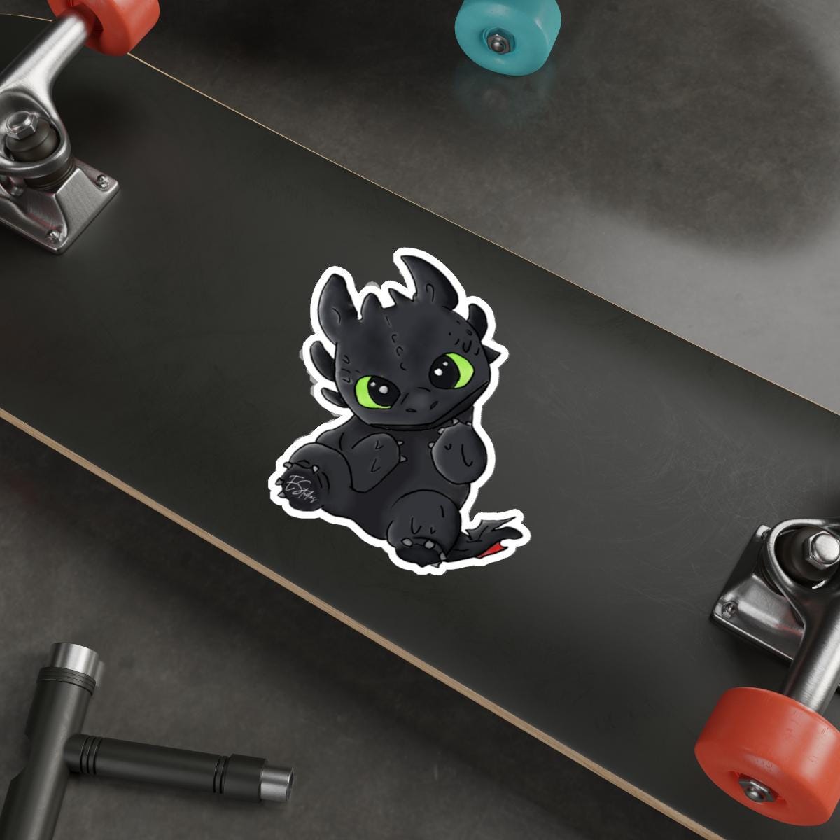 Toothless Computer Sticker HTTYD Toothless Die-cut Sticker – Laptop, Water Bottle Decal - Etsy