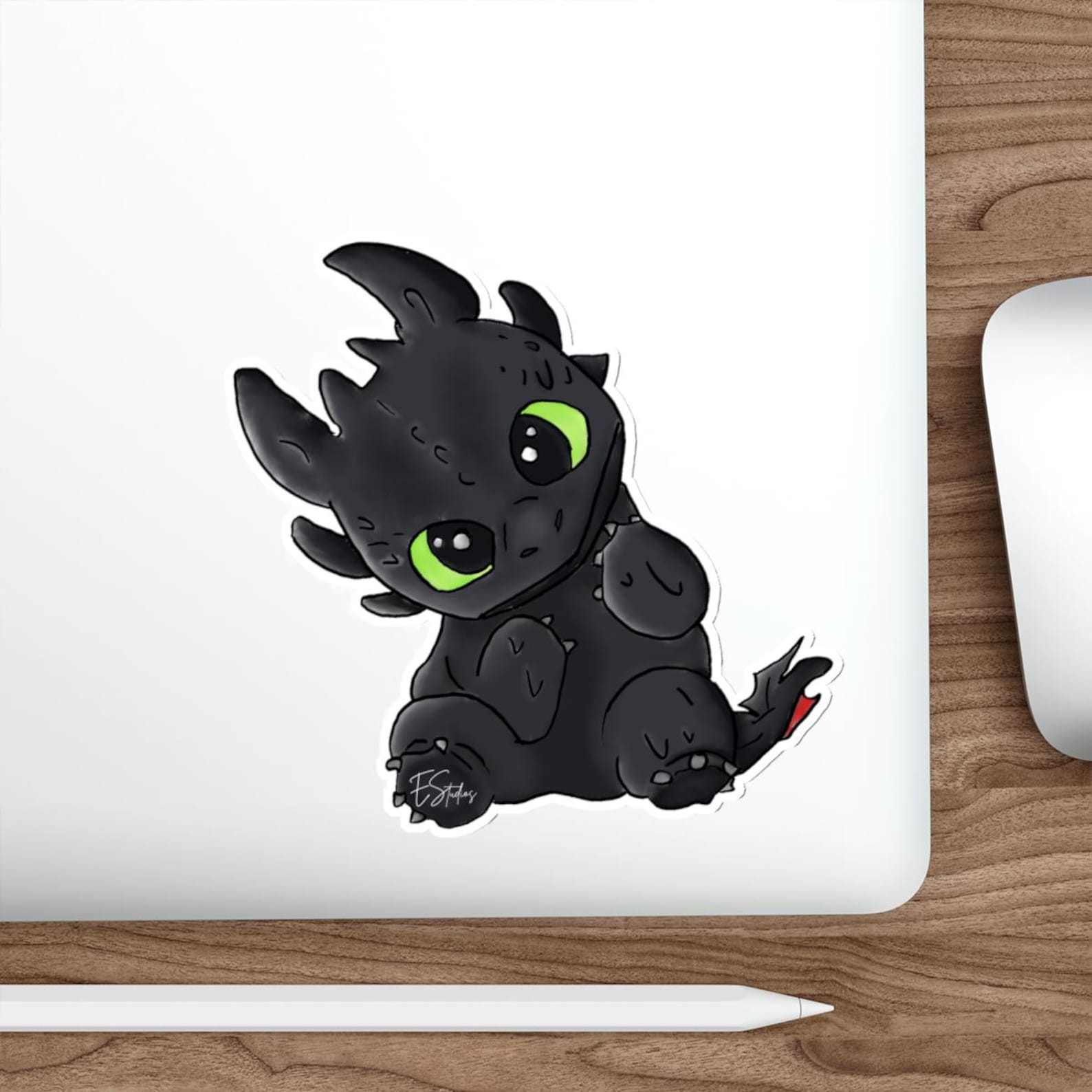 Toothless Computer Sticker HTTYD Toothless Die-cut Sticker – Laptop, Water Bottle Decal - Etsy