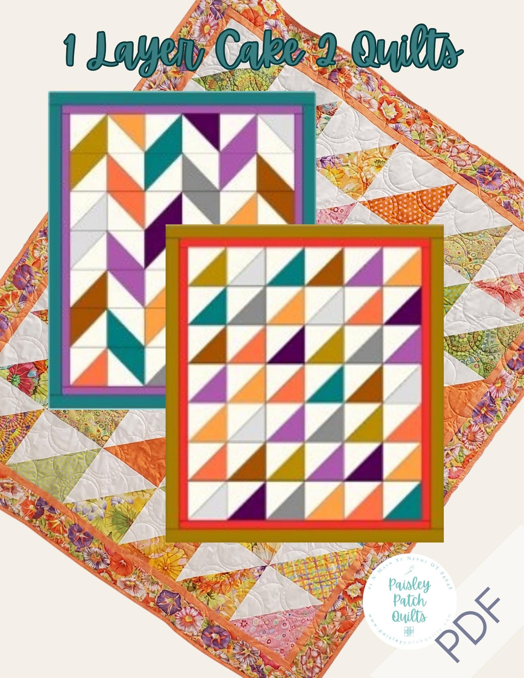 1 Layer Cake 2 Quilts Pattern - Etsy