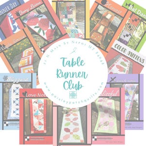 Monthly Table Runner Kit with Pattern