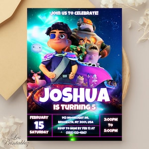 Editable Elio Movie Birthday Invitation, Elio Movie Birthday Invite, Printable Elio Movie 2025 Party Invitation, Elio Birthday, Kids Invite