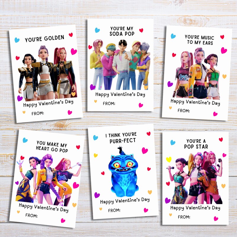 Printable Valentines Kpop - Etsy