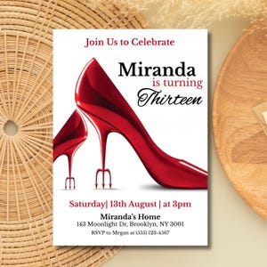 Editable Devil Wears Prada Birthday Invitation, Prada Movie Party Invitation, Printable Devil Wears Prada 2 Birthday Invite