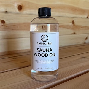 Sauna Seal - Sauna Wood Oil - Sauna Bench Protection and Maintenance - Paraffin Wood Oil - Sauna Accessories