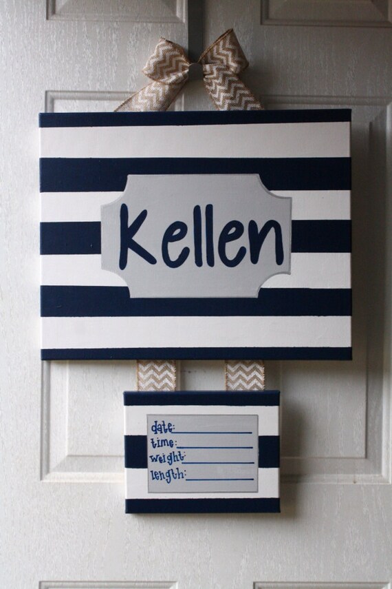 Hospital Door Hanger Baby Hospital Door Hanger Newborn Etsy