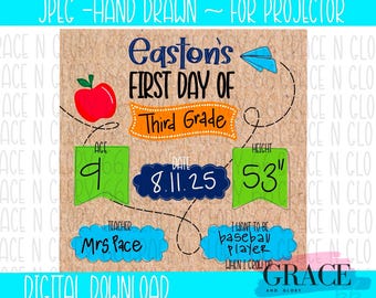 DIY | Mini Paper Banner | First Day of School Banner | Banner Template |Back to School Banner
