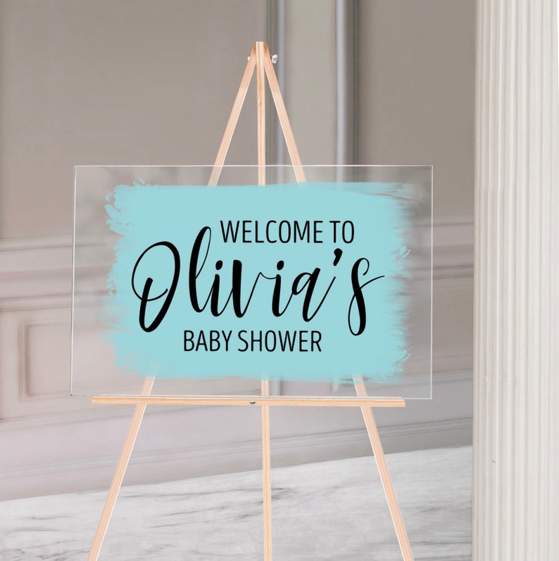 Welcome Sign Bridal Shower sign Acrylic decor baby shower wedding CUSTOM